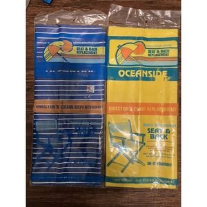 Oceanside Director's Chair Seat & Back Replacement Heavy Duty Canvas 4 Colors